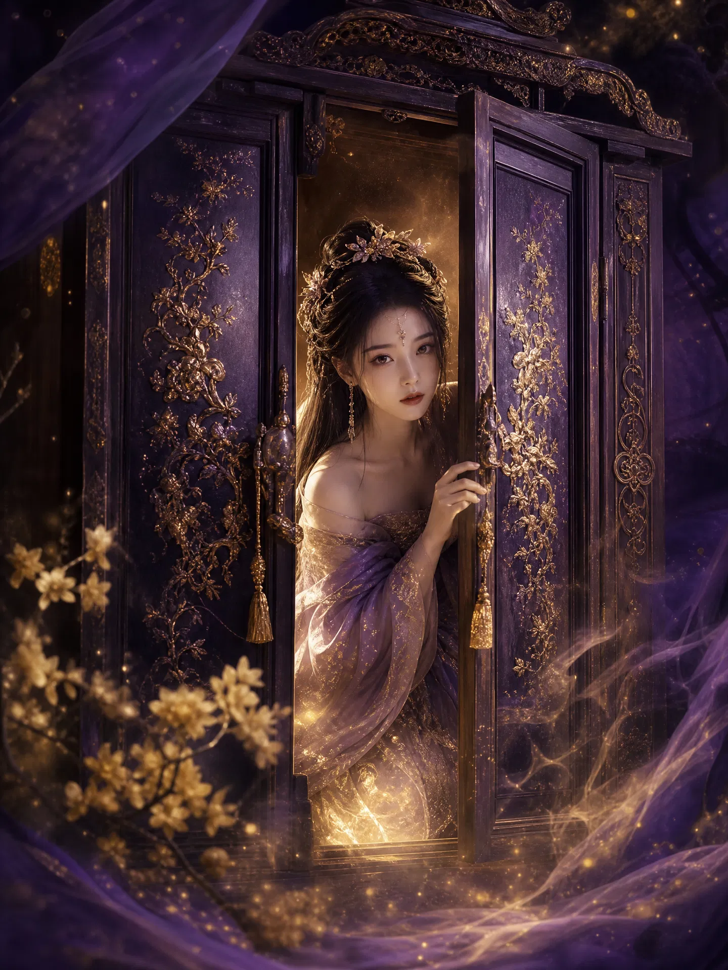 古风奇幻微短剧《柜中美人》封面